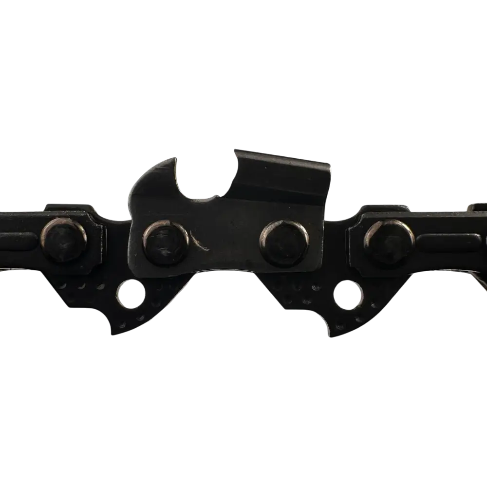 SA-1056 დრუჯბის ჯაჭვის საჭრელი კბილების ხედი, სპეციალური ალესვა საშუალო და რბილი ხის ჭრისთვის.